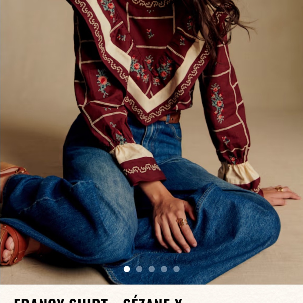 ISO Sezane Francy blouse!!